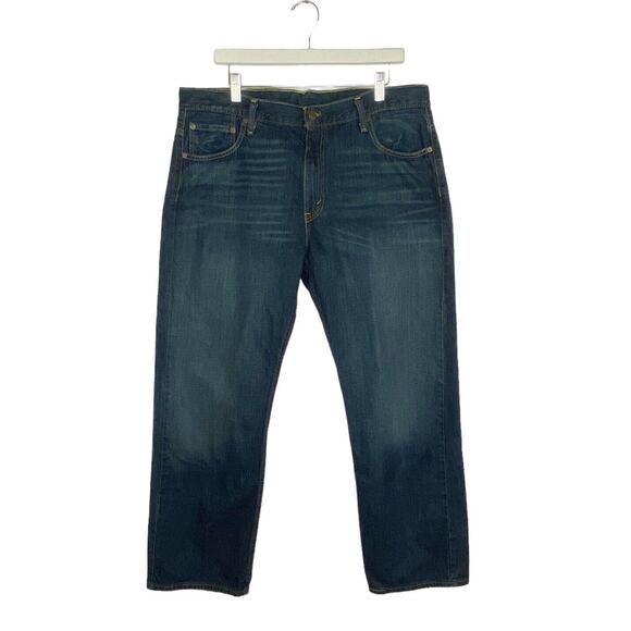 Levi’s 569 Jeans Men’s 36x32 Blue Denim Loose Fit Straight Leg Dark Wash Cotton